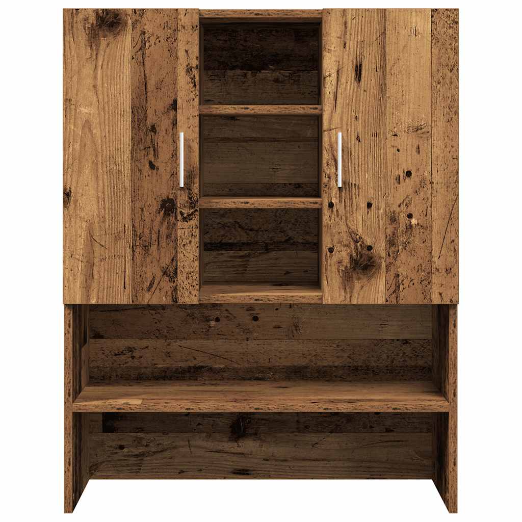 Antik fa színű mosógépszekrény 70,5 x 25,5 x 90 cm