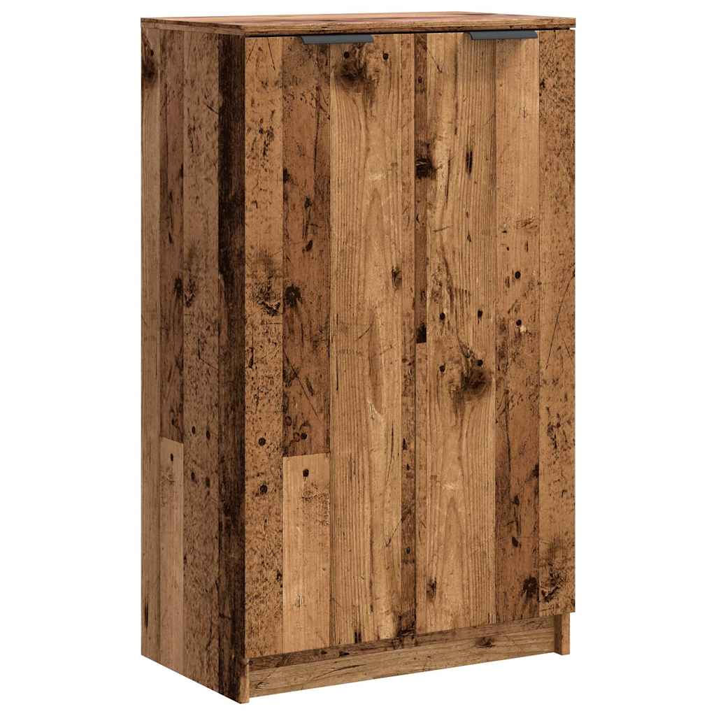 Antik fa színű szerelt fa cipőszekrény 59 x 35 x 100,5 cm
