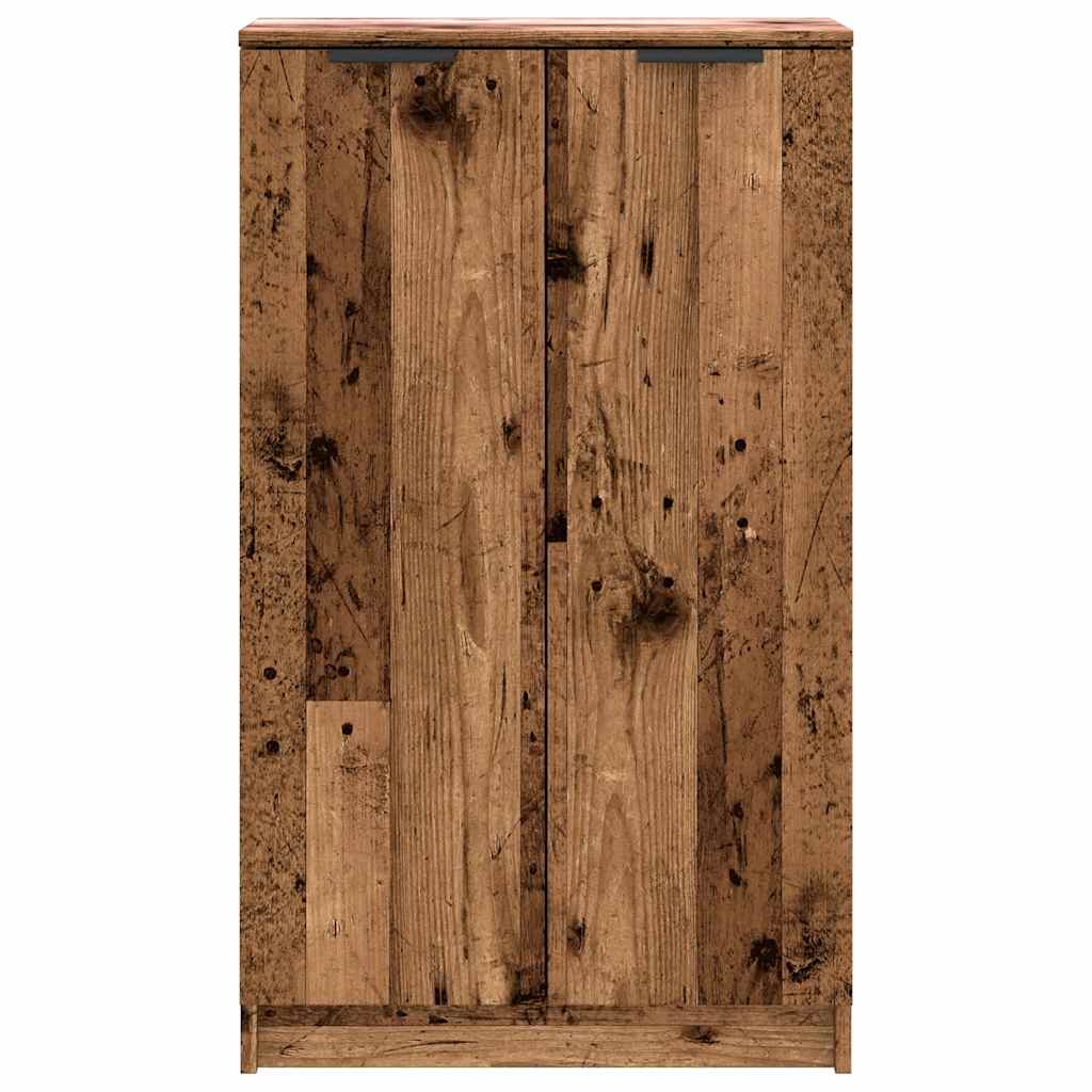 Antik fa színű szerelt fa cipőszekrény 59 x 35 x 100,5 cm