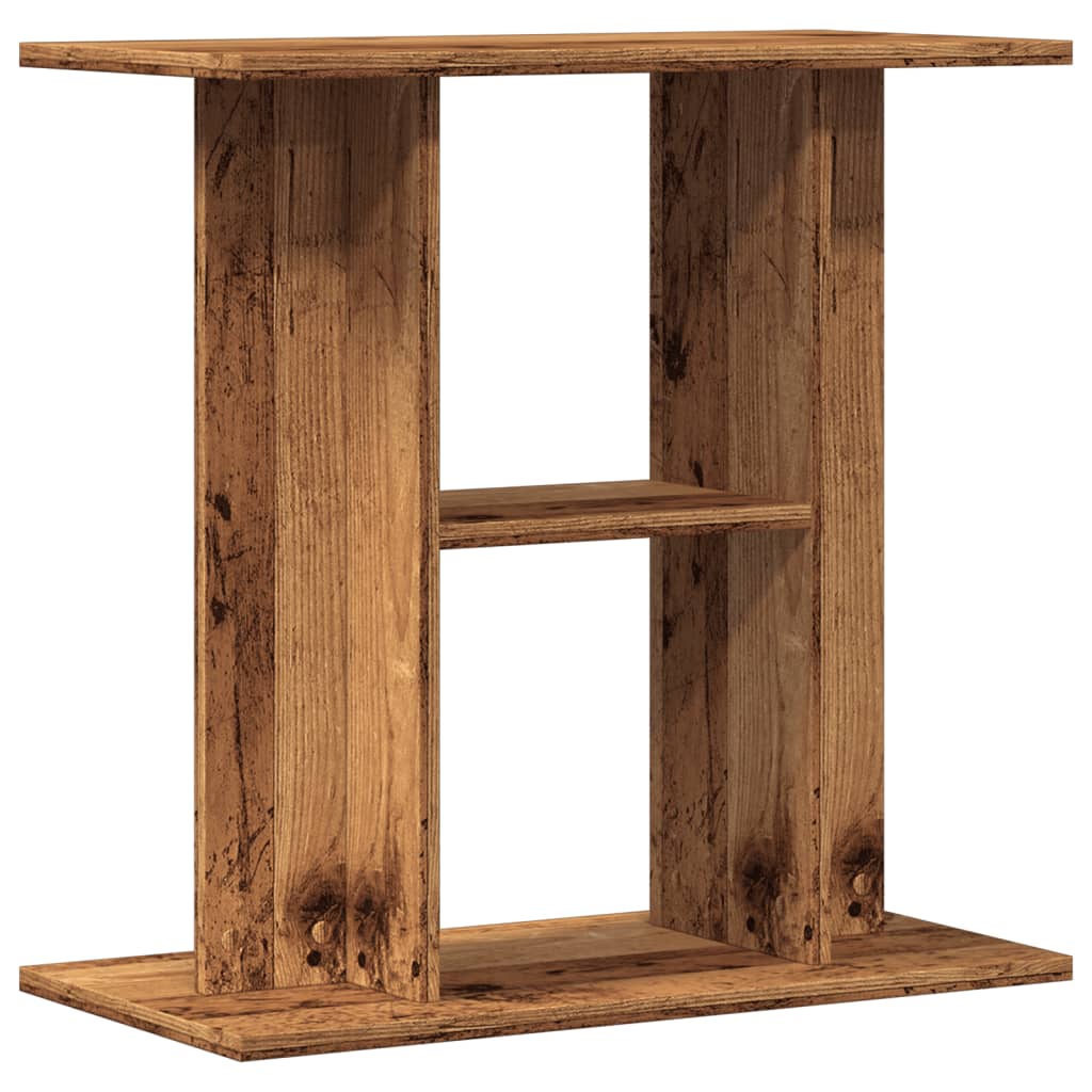 Antik fa színű szerelt fa akváriumállvány 60 x 30 x 60 cm Antik fa színű szerelt fa akváriumállvány 60 x 30 x 60 cm