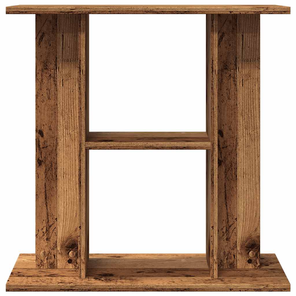 Antik fa színű szerelt fa akváriumállvány 60 x 30 x 60 cm Antik fa színű szerelt fa akváriumállvány 60 x 30 x 60 cm