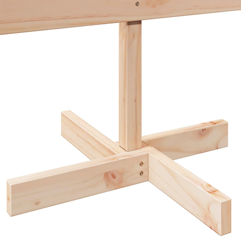 Tömör fa karácsonyfa-dekoráció 110 cm