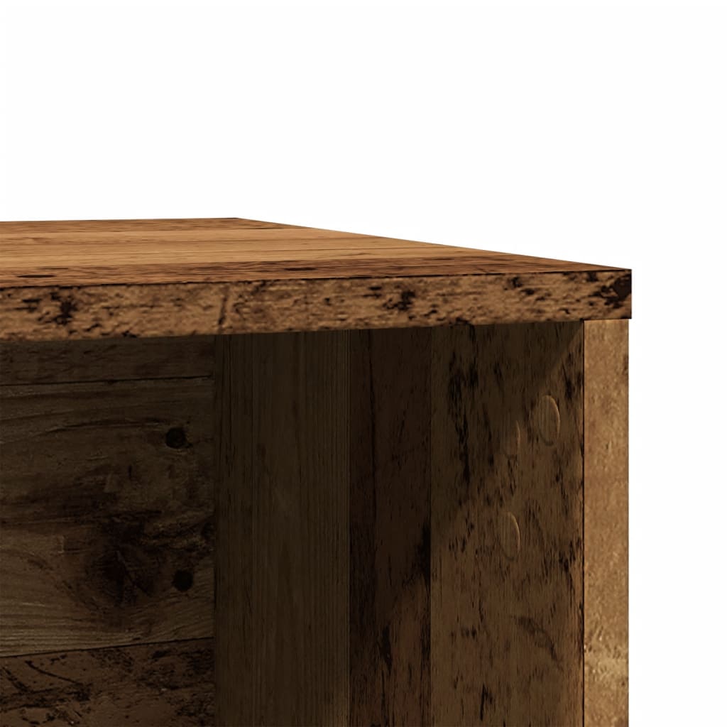 Antik fa színű szerelt fa macskaalomdoboz 80 x 50 x 45 cm