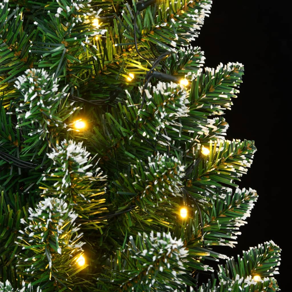 Vékony műkarácsonyfa 300 led-del 180 cm