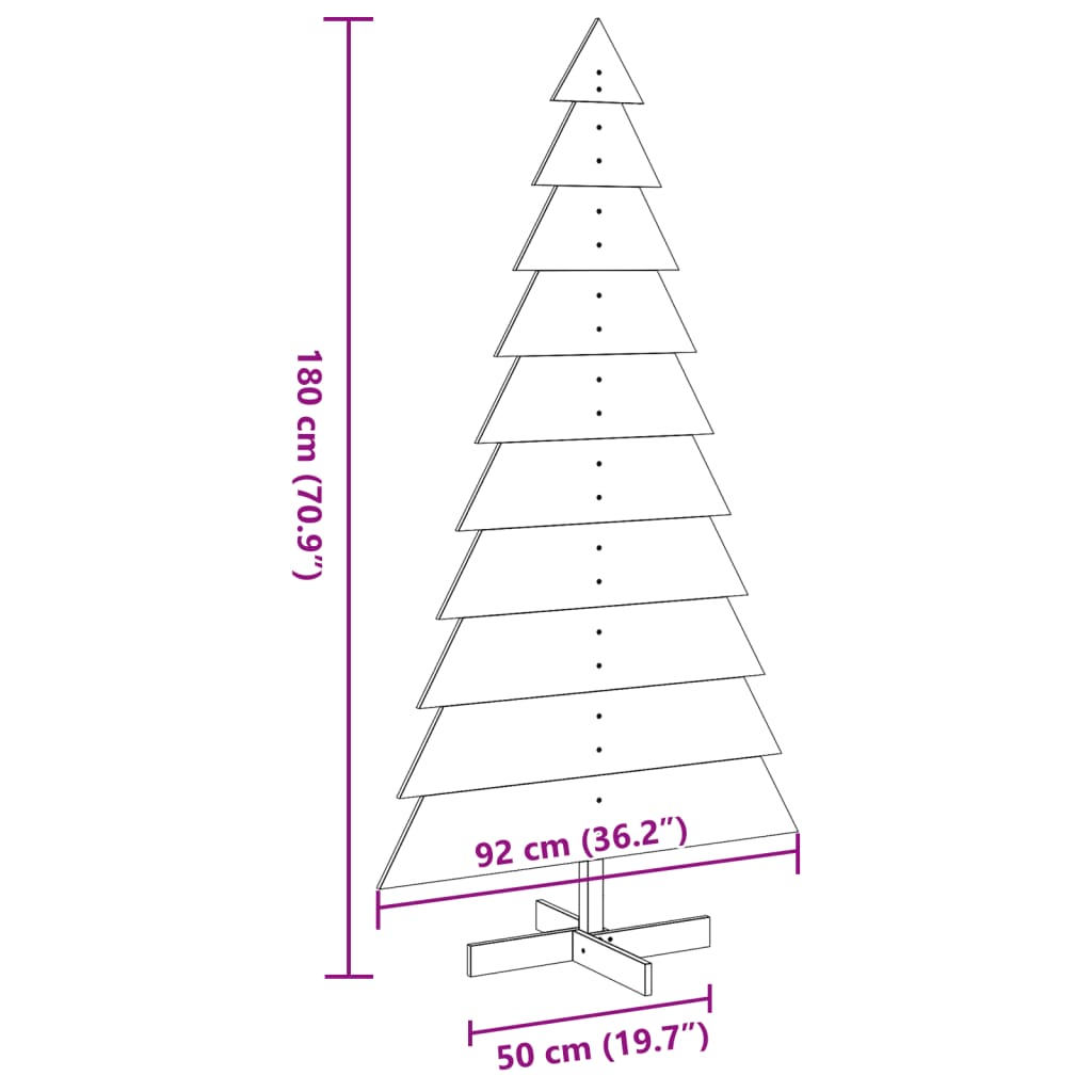 Tömör fenyő karácsonyfa dekorációnak 180 cm