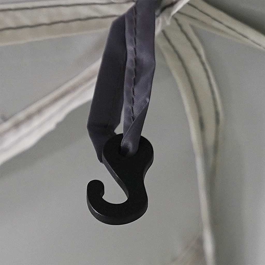 Szürke medencesátor levehető léccel & hálós falak 510x510 cm
