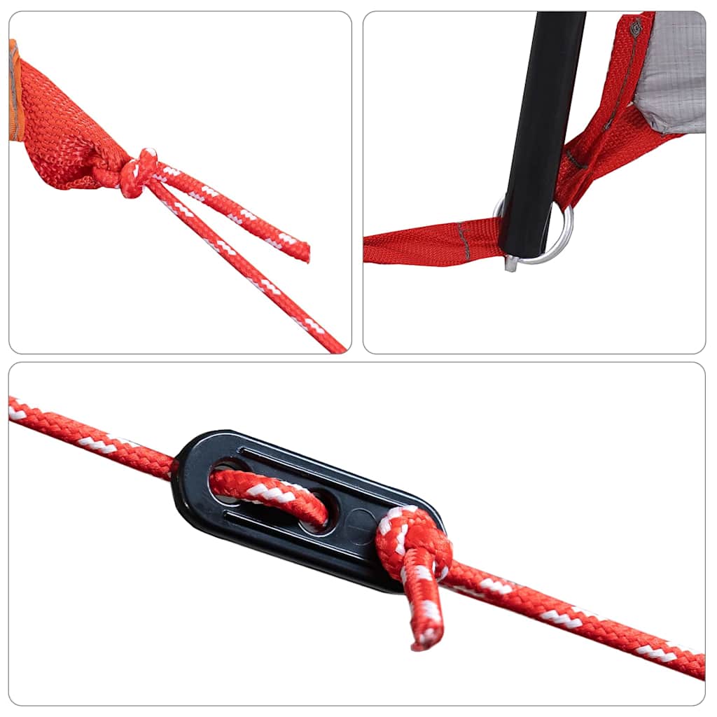 Családi sátor tetővel narancs és narancs 435 x 255 x 216 cm