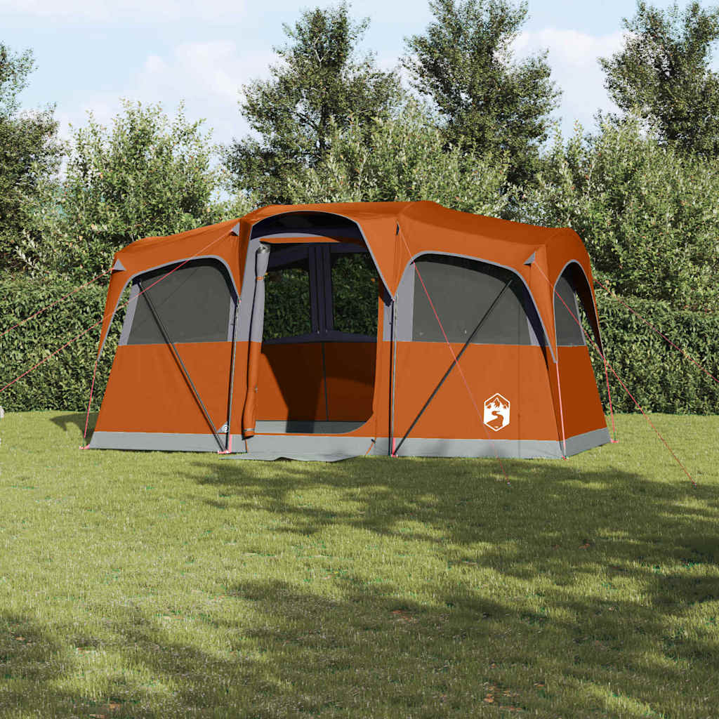 Családi sátor tetővel narancs és narancs 435 x 255 x 216 cm
