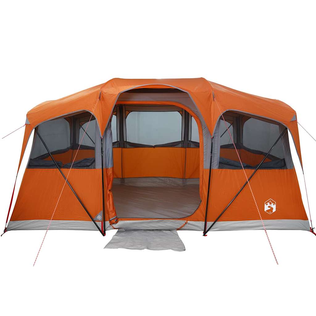 Családi sátor tetővel narancs és narancs 435 x 255 x 216 cm