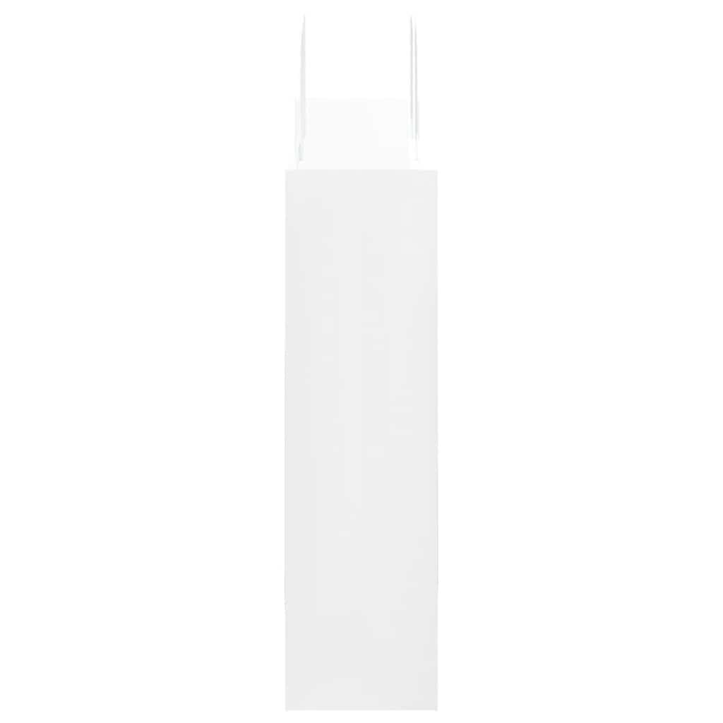 250 db fehér papírzacskók fogantyúkkal 32x12x42 cm