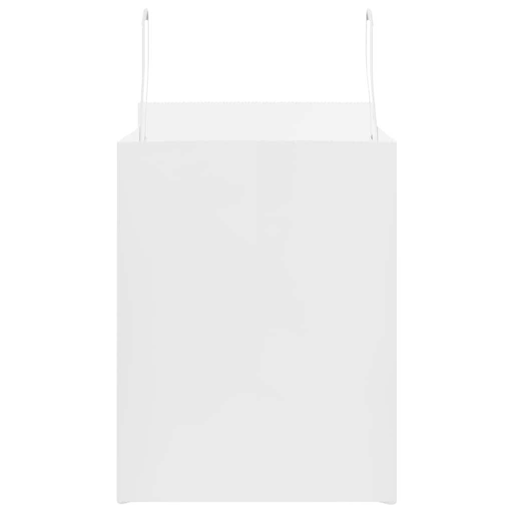 250 db fehér kraft papírzacskók fogantyúkkal 32x22x28 cm