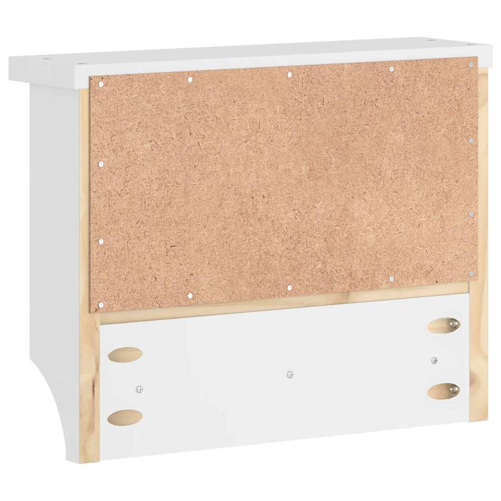 Sandnes tömör fenyőfa falra szerelt kabátállvány 45x12x35 cm