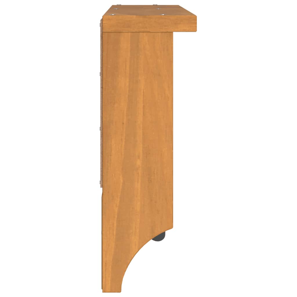 Sandnes tömör fenyőfa falra szerelt kabátállvány 87x12x35 cm