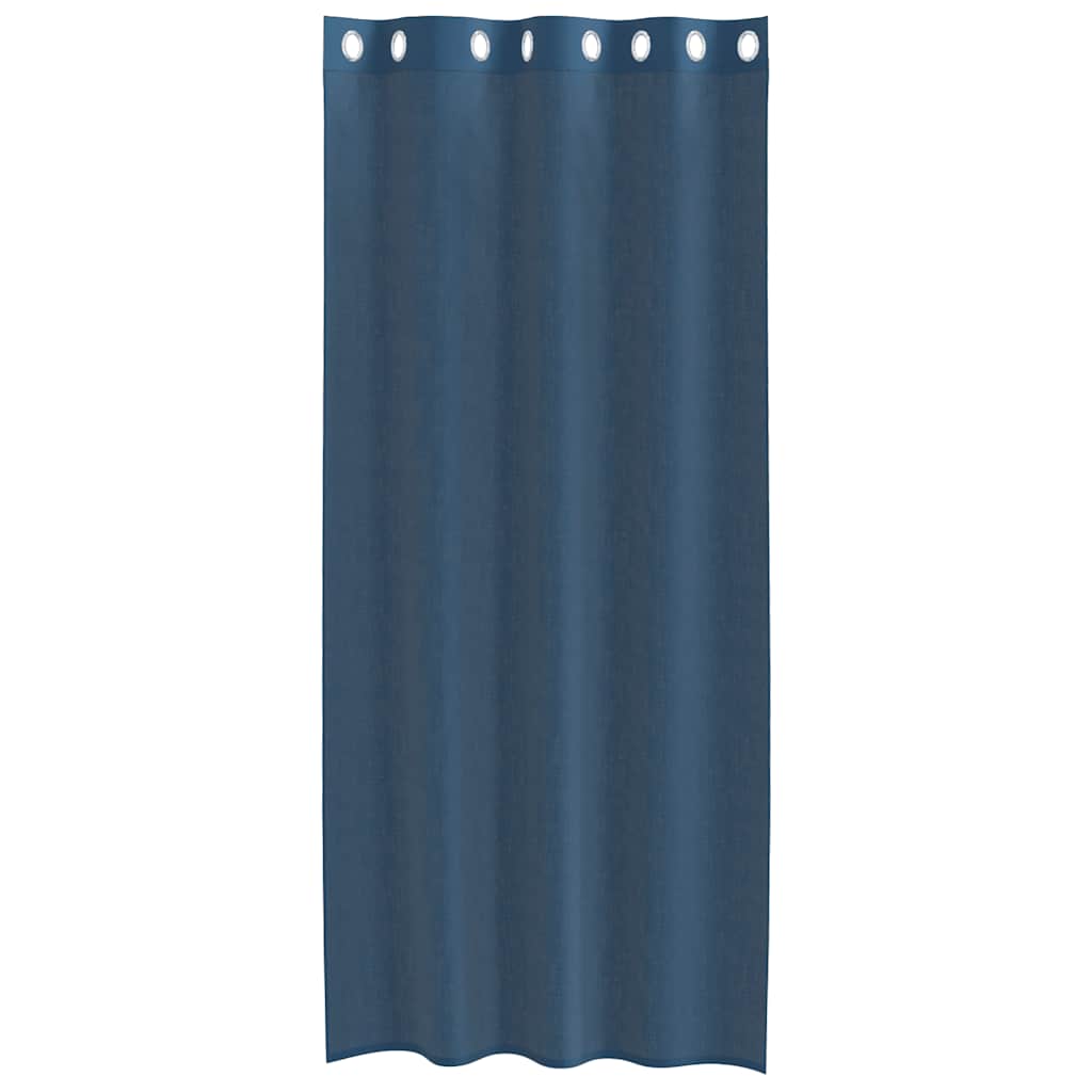 2 db királykék voile függönyök grommets