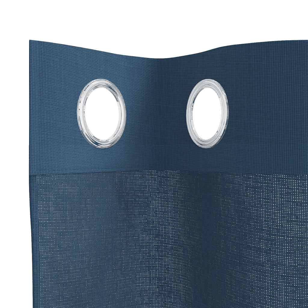 2 db királykék voile függönyök grommets