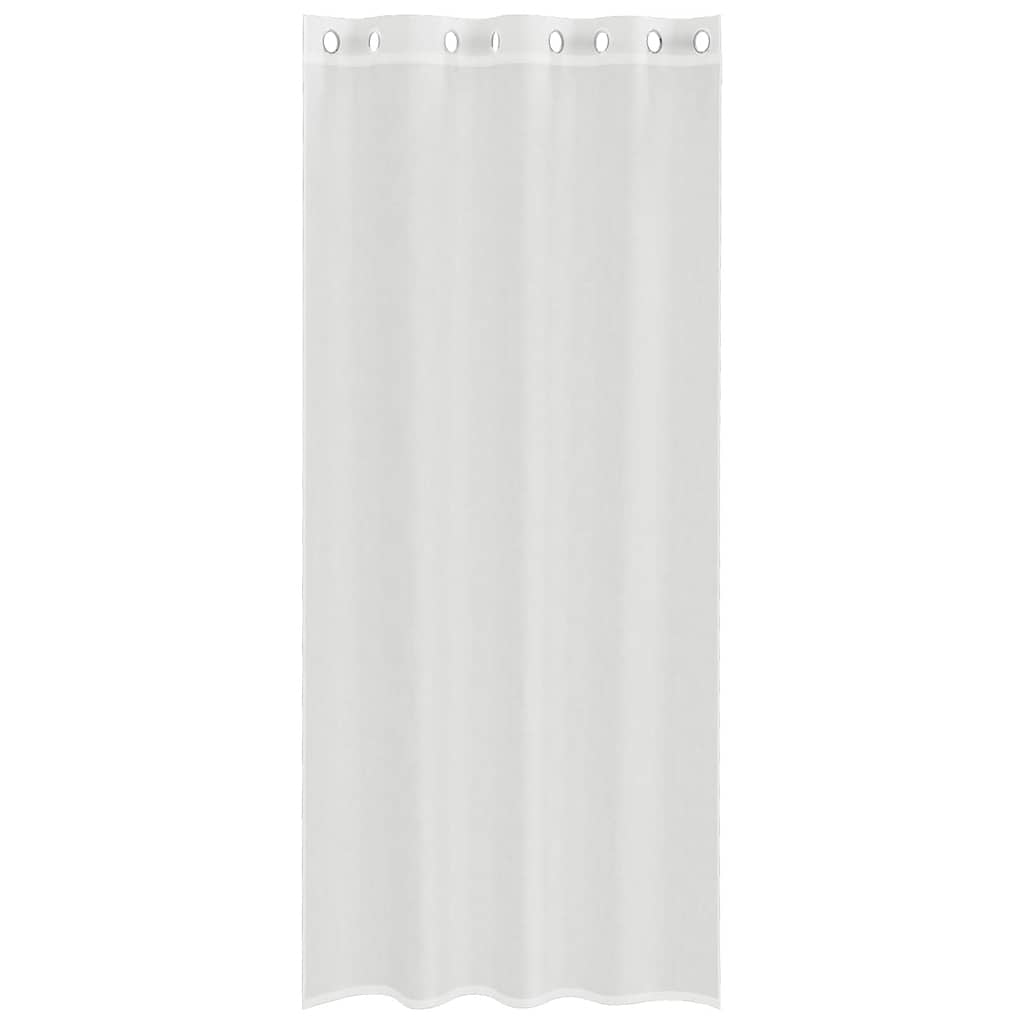 2 db fehér fátyolfüggönyök rojtokkal