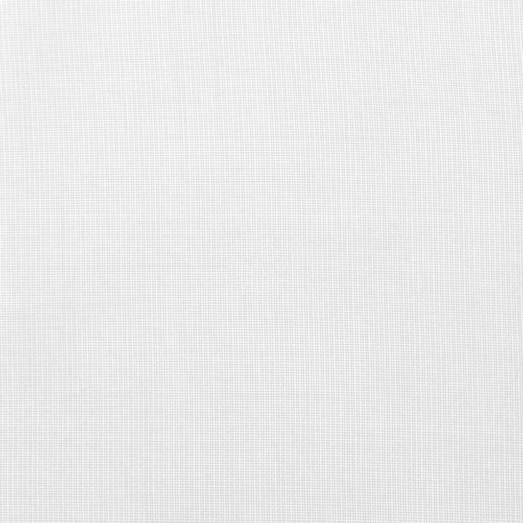 2 db fehér fátyolfüggönyök rojtokkal