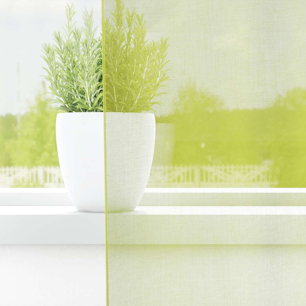 2 db almazöld fátyolfüggönyök rúd zsebekkel 140x260 cm