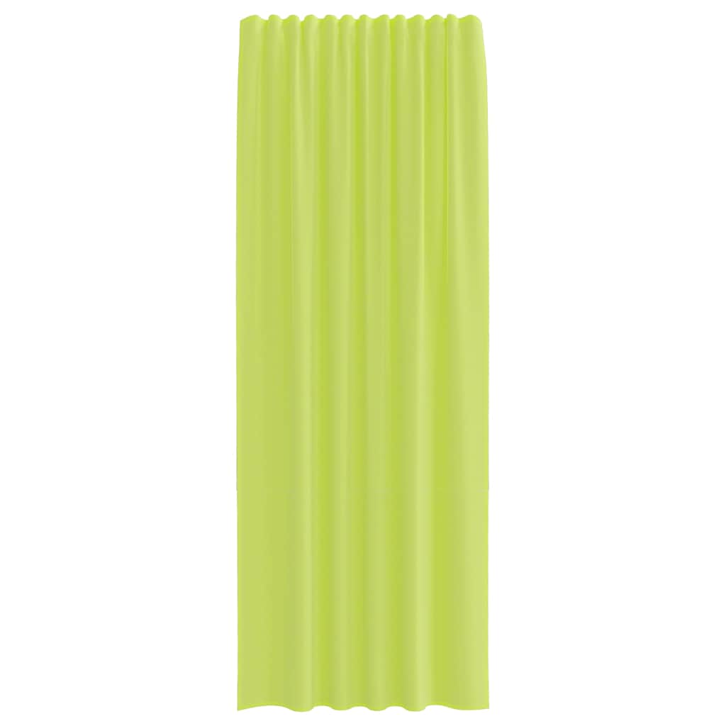 2 db almazöld fátyolfüggönyök fülecske tetejével 140x260 cm