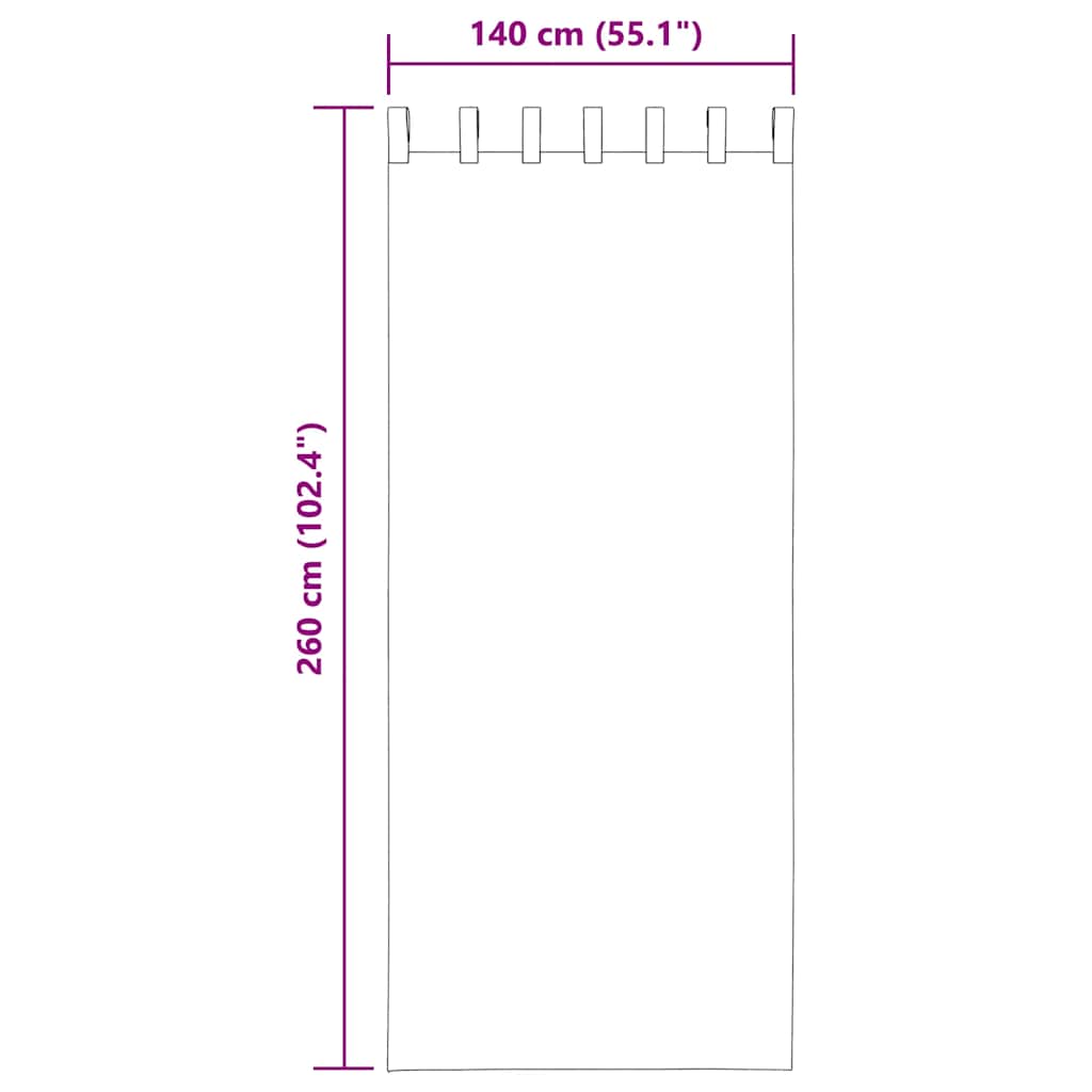 2 db homokszínű fátyolfüggönyök hurokkal 140x260 cm