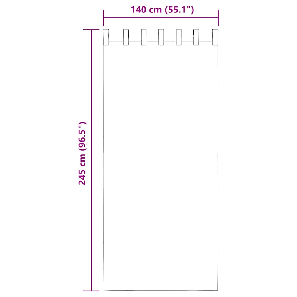 2 db világosbarna fátyolfüggönyök hurokkal 140x245 cm 2 db világosbarna fátyolfüggönyök hurokkal 140x245 cm