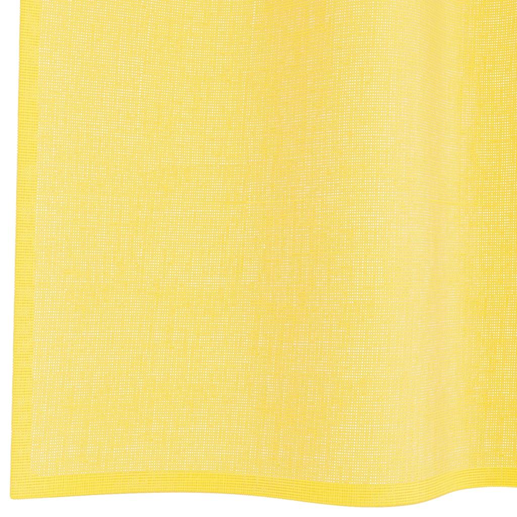 2 db sárga fátyolfüggönyök hurokkal 140x225 cm