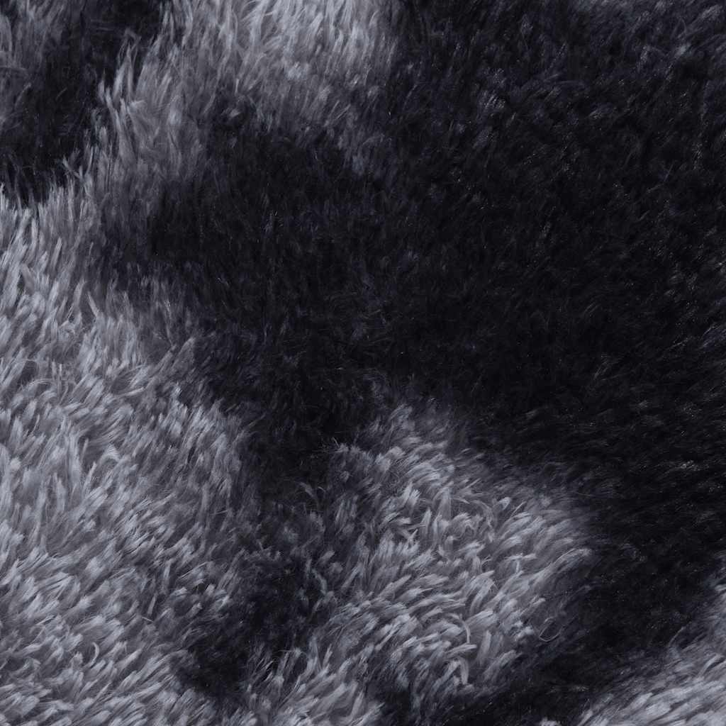Sötétszürke hosszú szálú navarra bozontos szőnyeg 200x200 cm