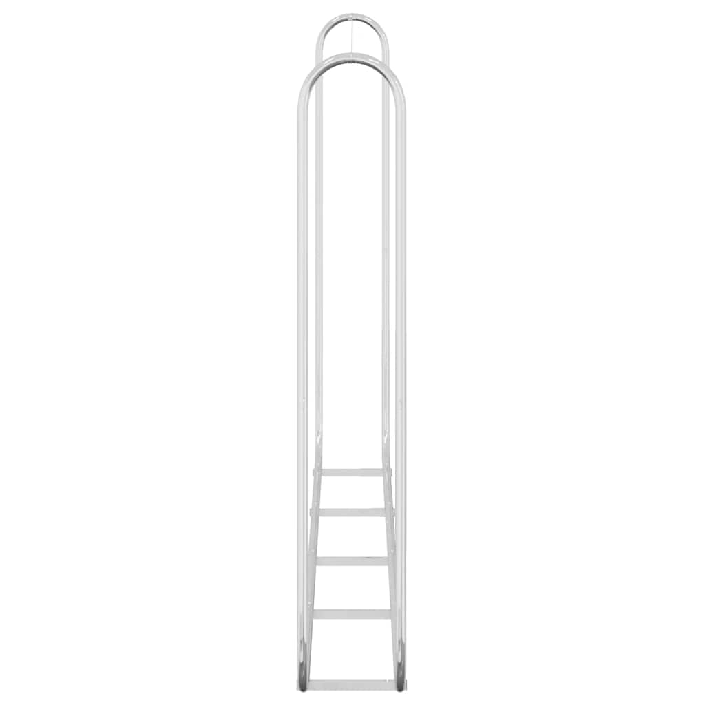 Tűzifa állvány acélhuzallal 250x25x150 cm horganyzott acél