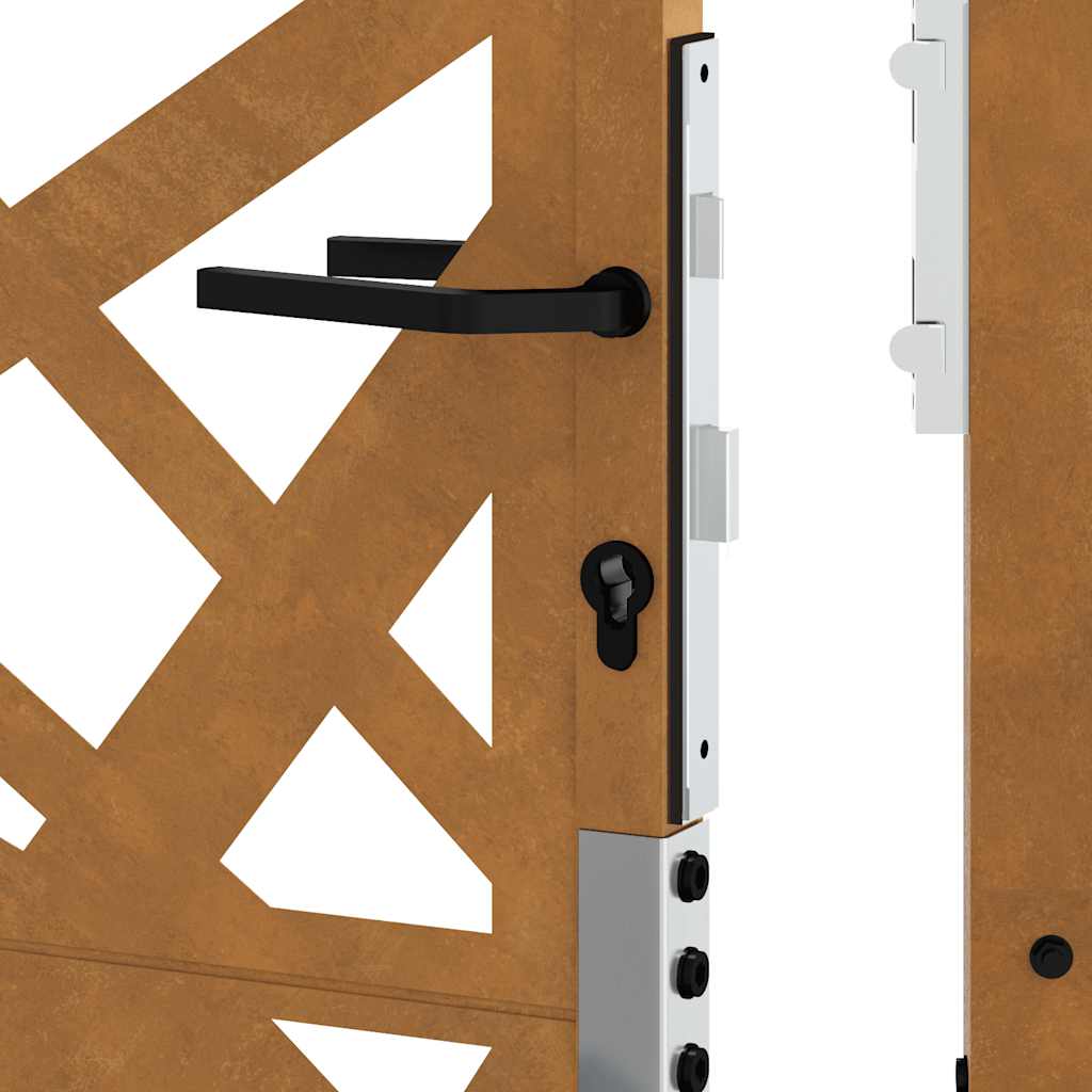 Kerti kapu 105x130 cm időjárásálló acél light design