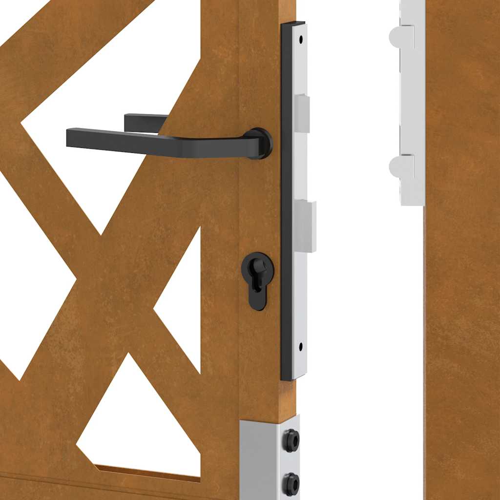 Kerti kapu 105x155 cm időjárásálló acél light design