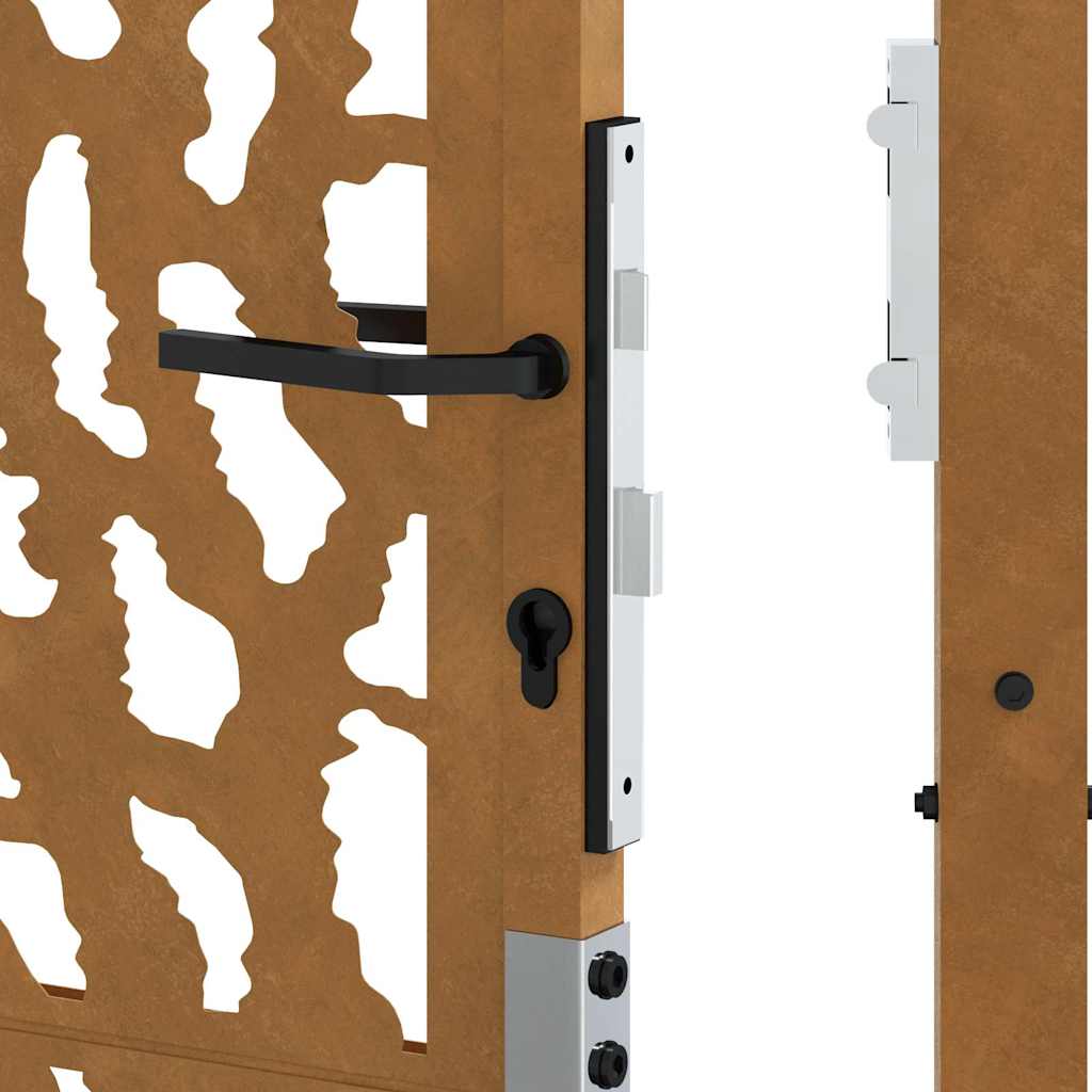 Kerti kapu 105x155 cm időjárásálló acél nyomvonalas kivitelben