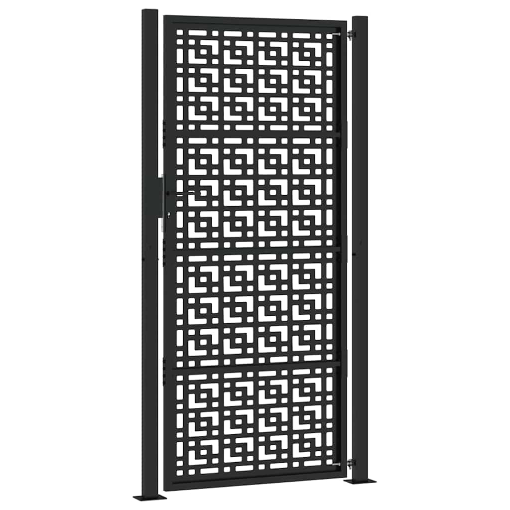 Kerti kapu 105x205 cm acél kereszt kialakítású acélkereszt