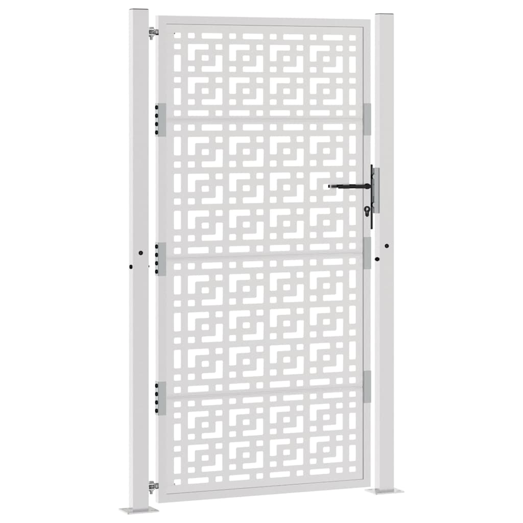 Kerti kapu 105x180 cm időjárásálló acél kereszt kialakítású