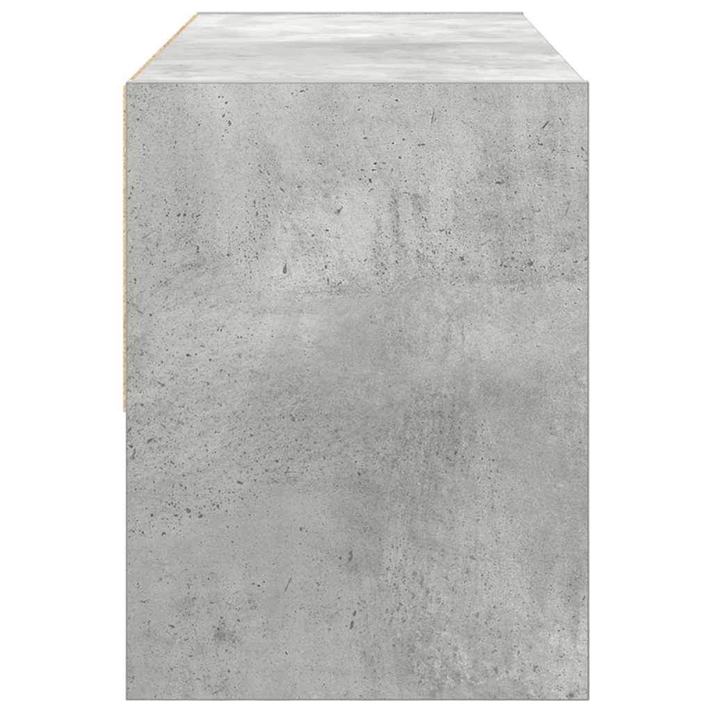 Cipőtartó állvány egymásra rakható beton szürke 89,5x30x40 cm