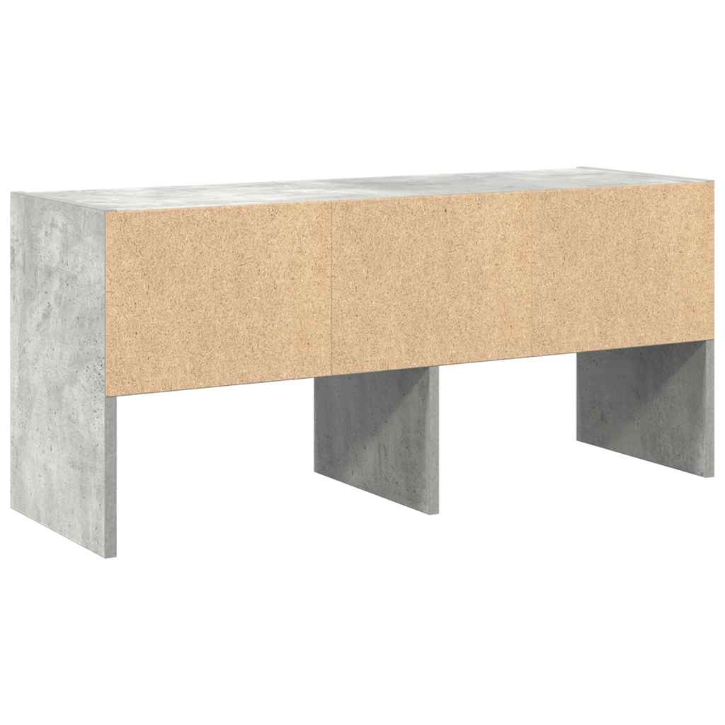 Cipőtartó állvány egymásra rakható beton szürke 89,5x30x40 cm