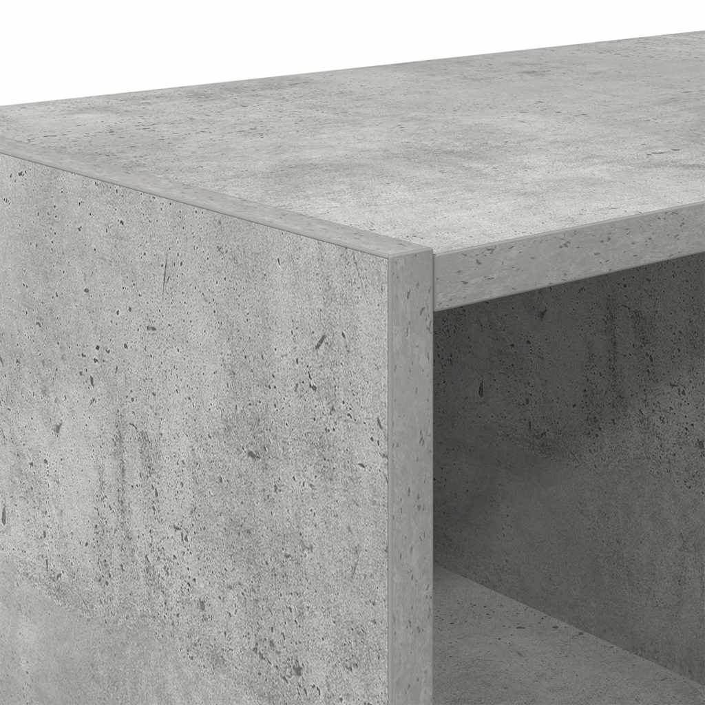 Cipőtartó állvány egymásra rakható beton szürke 89,5x30x40 cm