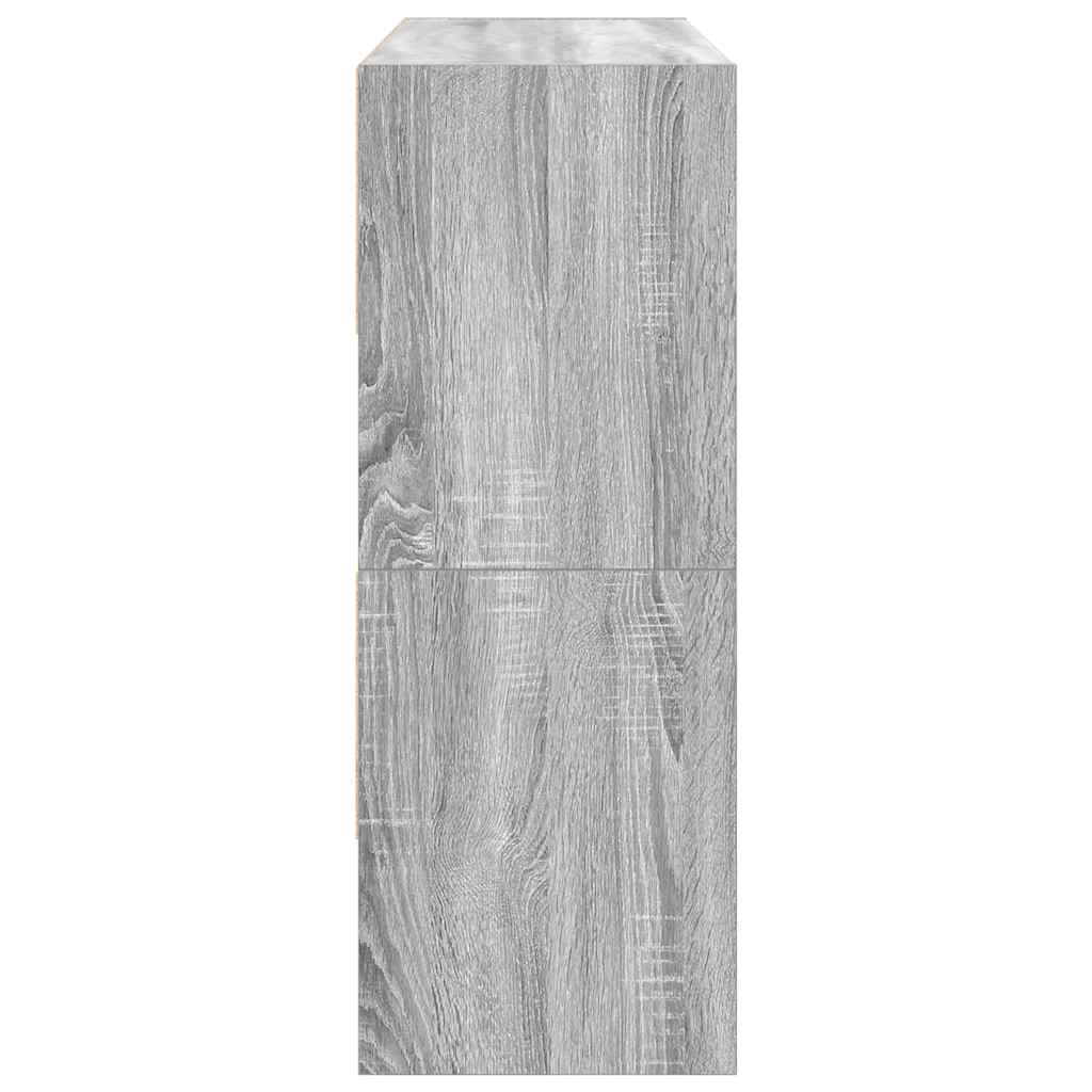 Cipőtartók 2 db egymásra rakható szürke sonoma 89,5x30x40 cm