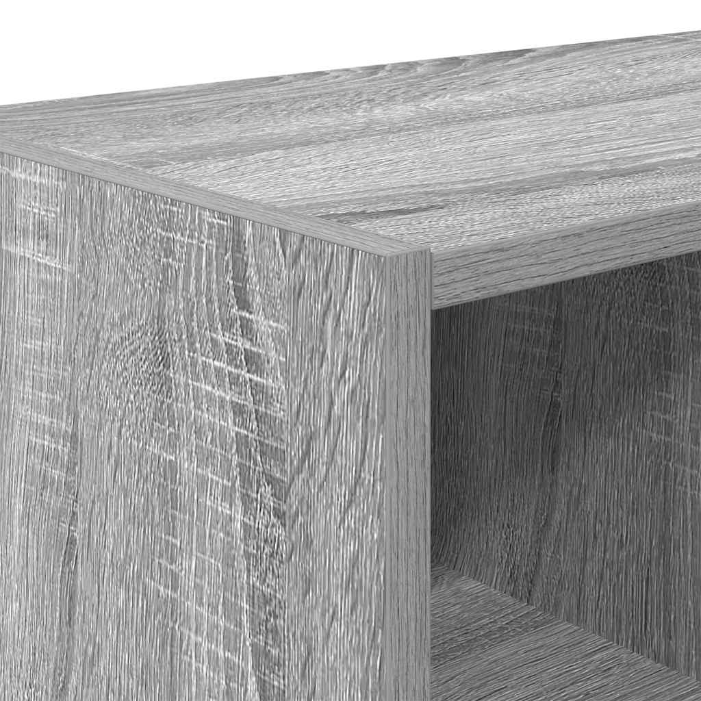 Cipőtartók 2 db egymásra rakható szürke sonoma 89,5x30x40 cm