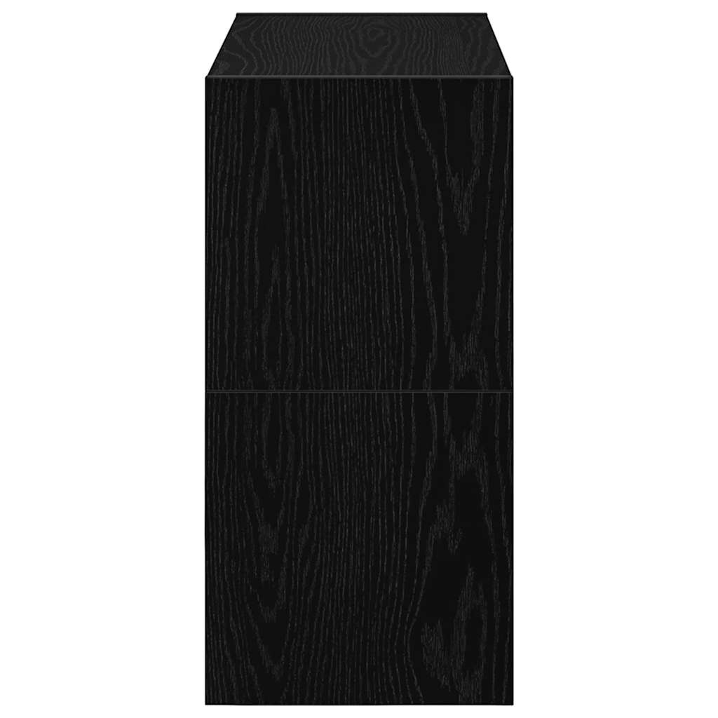 2 db barna tölgyfa cipőtartó állvány halmozható 60x30x30,5 cm