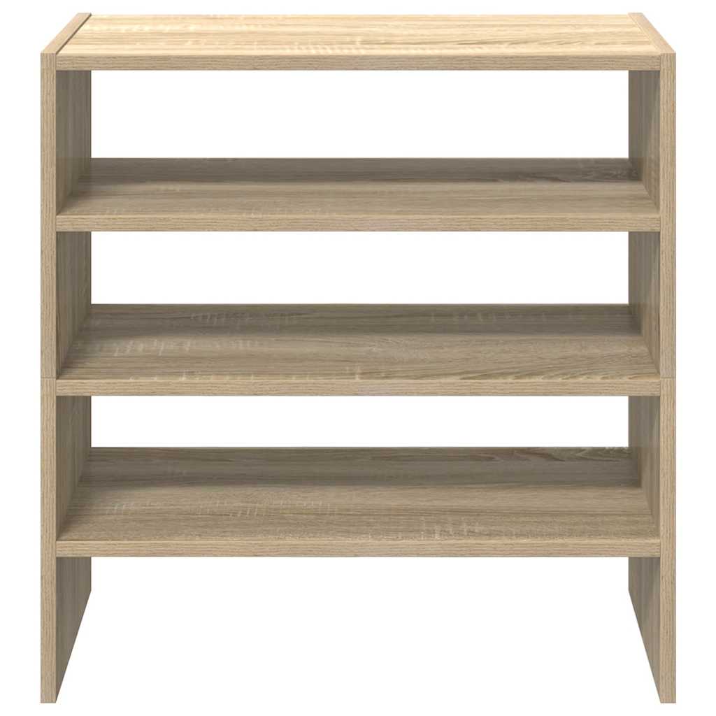 2 db sonoma tölgy cipőtartó állvány halmozható 60 x 30 x 30,5cm
