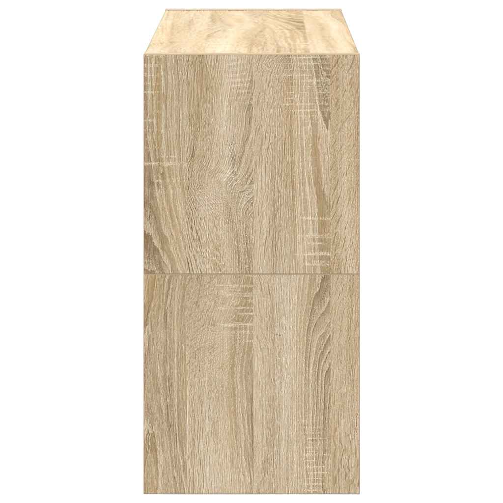 2 db sonoma tölgy cipőtartó állvány halmozható 60 x 30 x 30,5cm