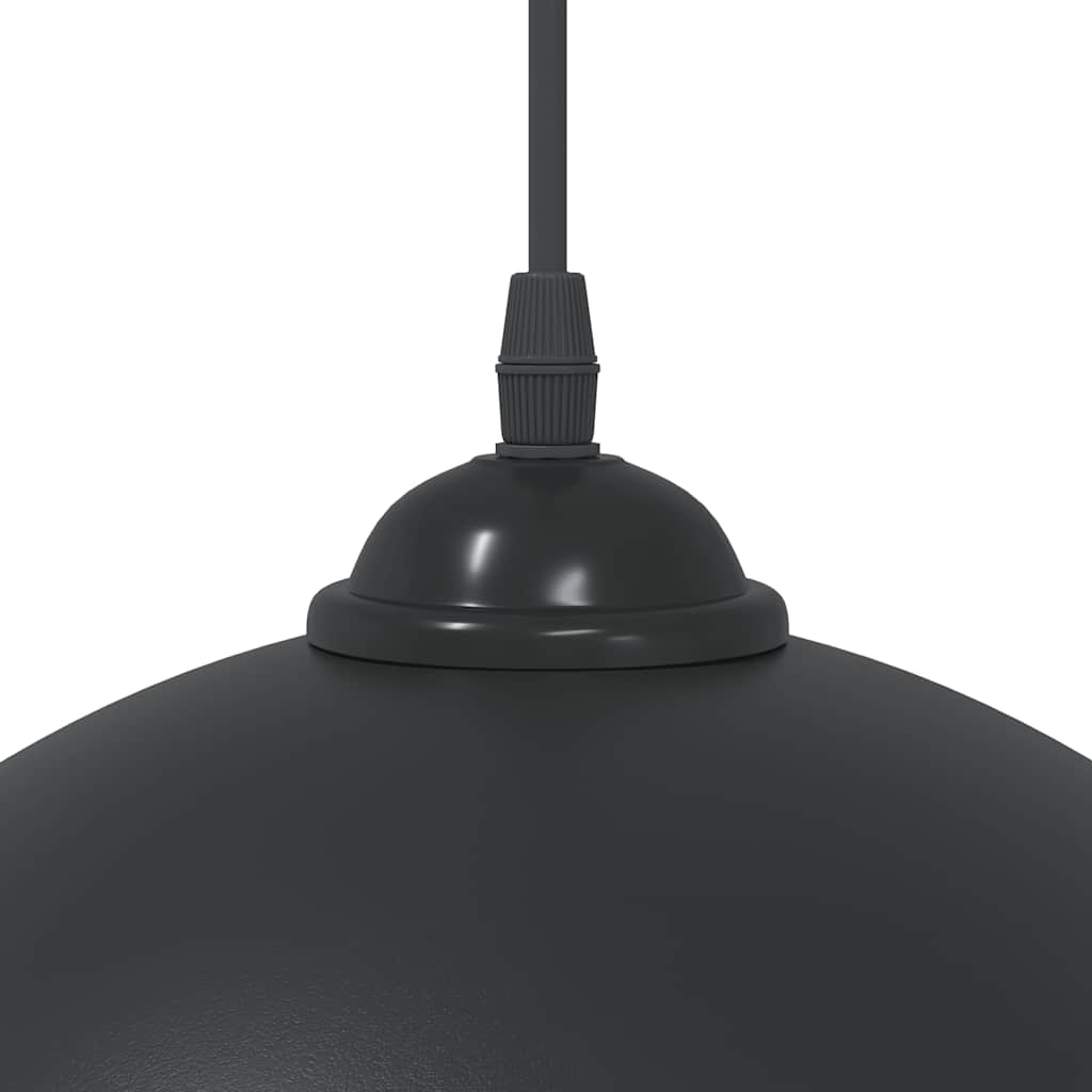 Függőlámpák 2 db állítható magasságú e27 fekete ø 30 cm fém