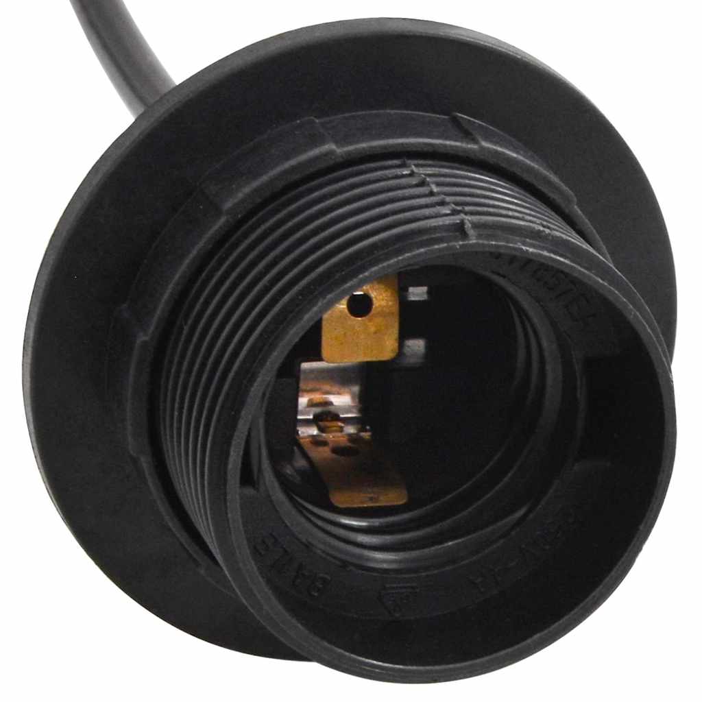 Függőlámpa 6 lámpatartóval e27 fekete fém