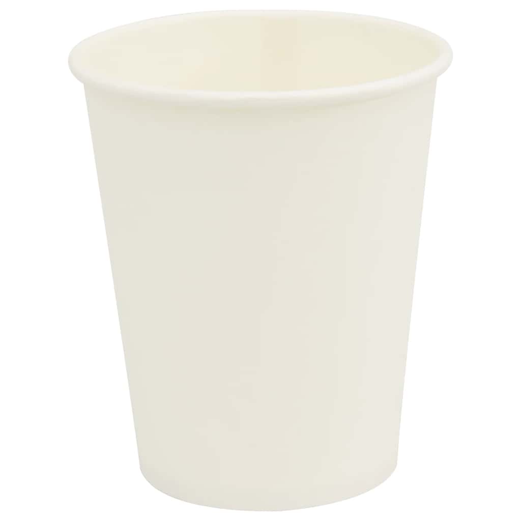 1000 db fehér papír kávéscsészék 8oz 200ml