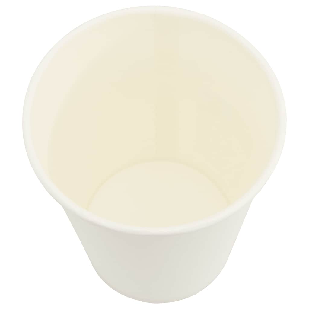 1000 db fehér papír kávéscsészék 8oz 200ml