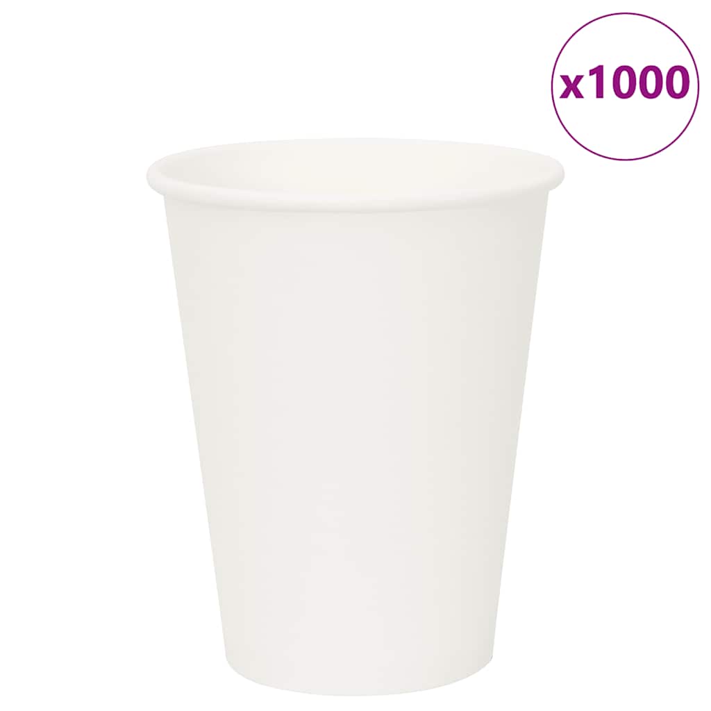 1000 db fehér papír kávéscsészék 12oz 300ml