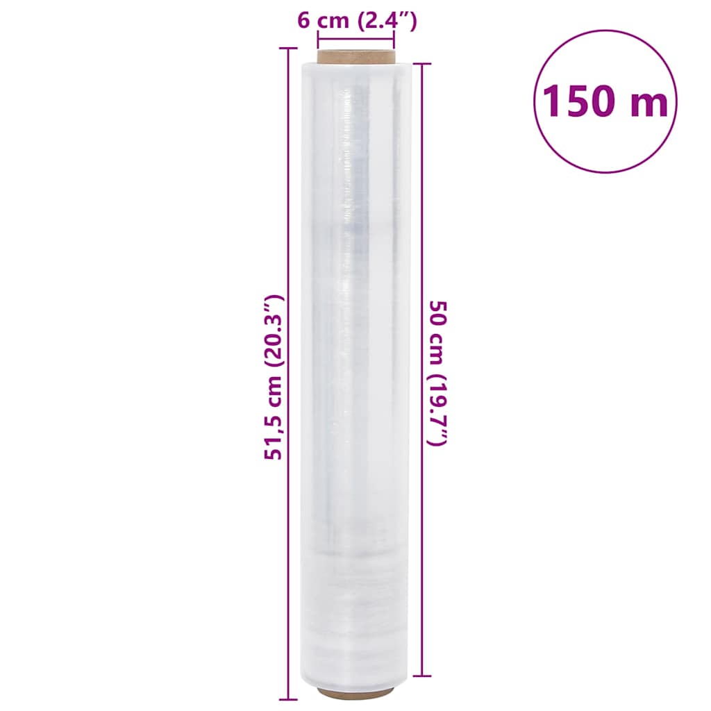 Stretch fólia 6 db átlátszó 30 μm 50 cm x 150 m
