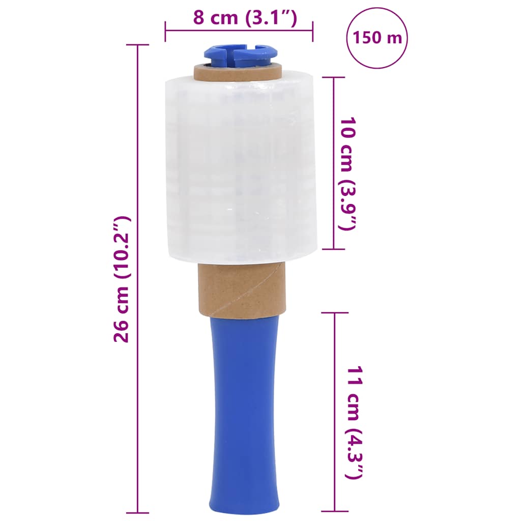 Stretch fólia 50 db átlátszó 23 μm 10 cm x 150 m