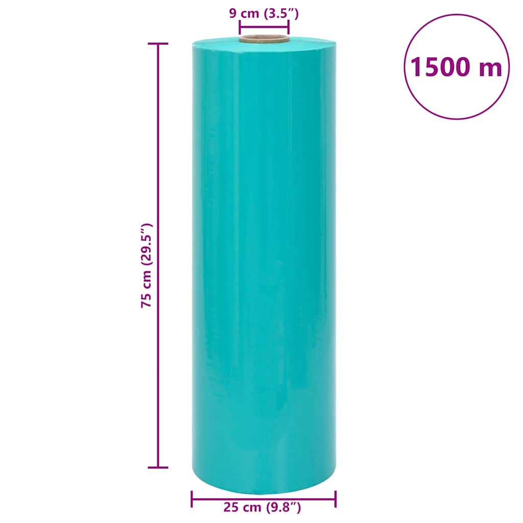 Mezőgazdasági stretch fólia zöld 25 µm 75 cm x 1500 m