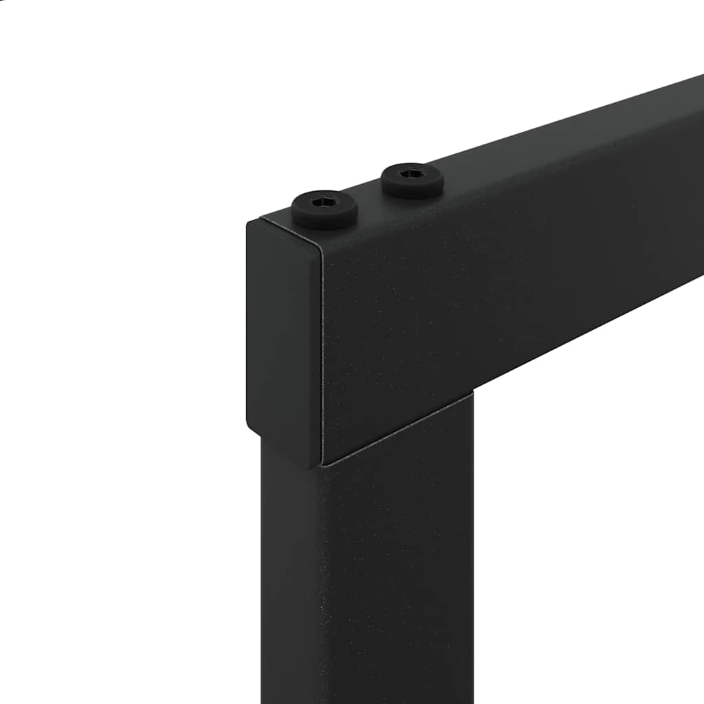 Tűzifa állvány fekete 110x30x61 cm acél